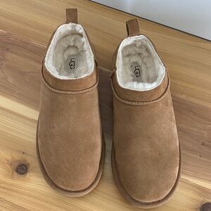 Uggs Classic Micro Genuine Shearling Lined Slip-On (Women) size 8 chestnut